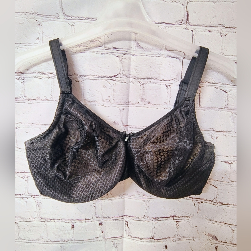Chantelle C Magnifique Black Seamless Minimizer Unlined Bra 40 DDD